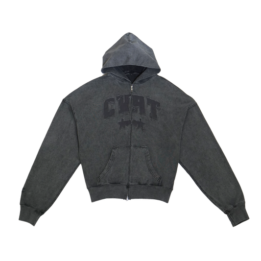 CVRT Zip Up Hoodie - Stone